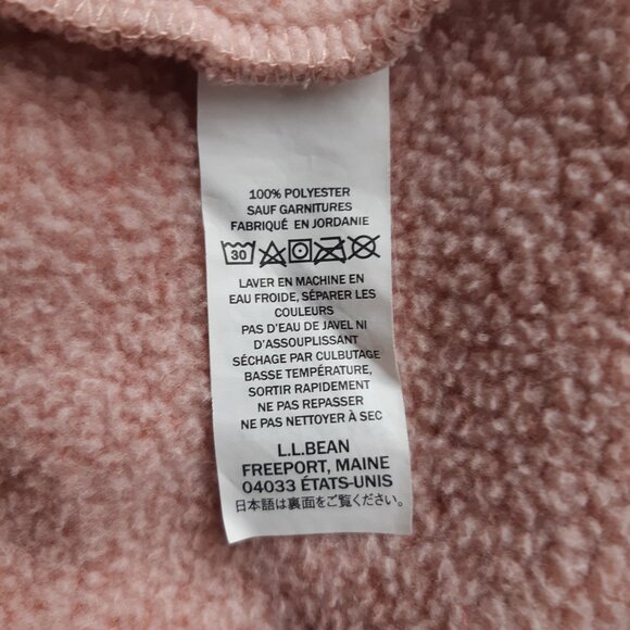 *NWOT Women's L.L.Bean Sweater Fleece Pullover in shade Adobe Rose L - Picture 4 of 5